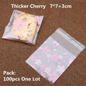 100/200pcs Frosted Candy Cookie Chocolate Bag