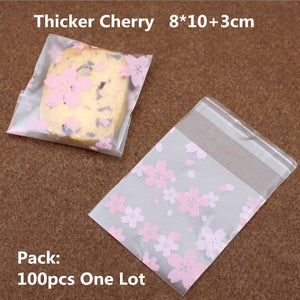 100/200pcs Frosted Candy Cookie Chocolate Bag