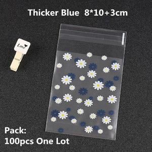 100/200pcs Frosted Candy Cookie Chocolate Bag