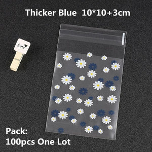 100/200pcs Frosted Candy Cookie Chocolate Bag