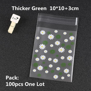100/200pcs Frosted Candy Cookie Chocolate Bag