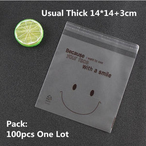 100/200pcs Frosted Candy Cookie Chocolate Bag