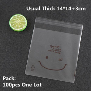 100/200pcs Frosted Candy Cookie Chocolate Bag