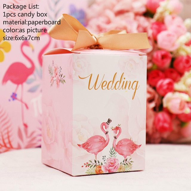 Paper Romantic Candy Box Vase Style Unicorn Flamingo