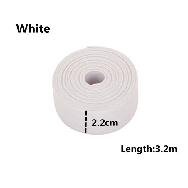 Self Adhesive Kitchen Ceramic Sticker Waterproof Anti-moisture PVC  3.2 m*3.8 cm