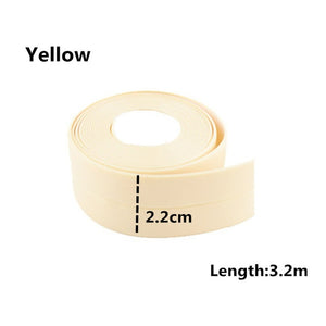 Self Adhesive Kitchen Ceramic Sticker Waterproof Anti-moisture PVC  3.2 m*3.8 cm