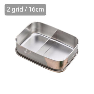 Stainless Steel Square Bento Lunch Box Food