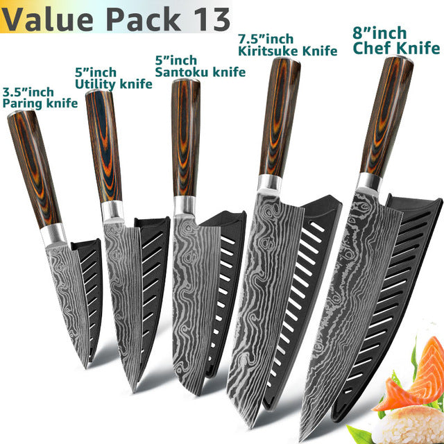 Kitchen Knife 5 Piece Set