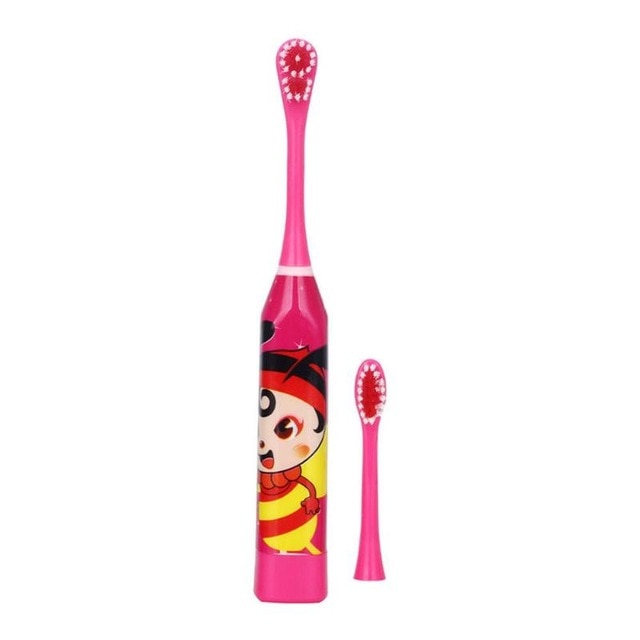 Children Cartoon Ultrasonic Waterproof Electric Toothbrush