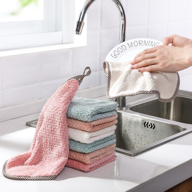 Microfiber Absorbent Kitchen Towel Clean Cloth