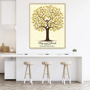Personalized wedding guest book baby