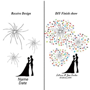 Personalized wedding guest book baby