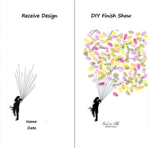 Personalized wedding guest book baby