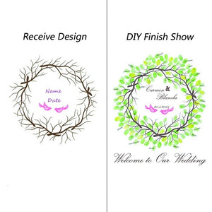 Personalized wedding guest book baby