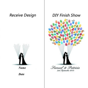 Personalized wedding guest book baby