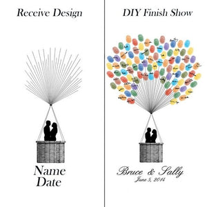 Personalized wedding guest book baby