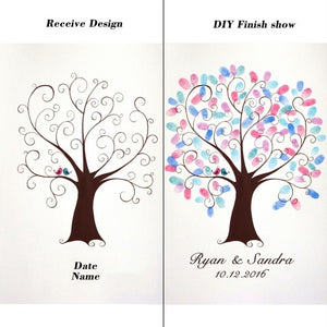 Personalized wedding guest book baby
