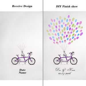 Personalized wedding guest book baby