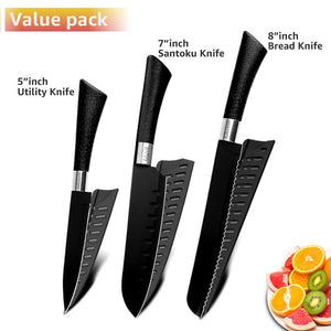 Stainless Steel  Knives Set 3 pcs
