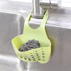 Sink Shelf Soap Sponge Drain Rack Silicone Storage