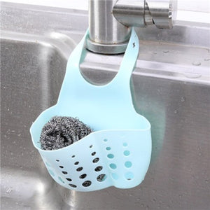 Sink Shelf Soap Sponge Drain Rack Silicone Storage