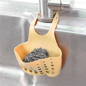 Sink Shelf Soap Sponge Drain Rack Silicone Storage