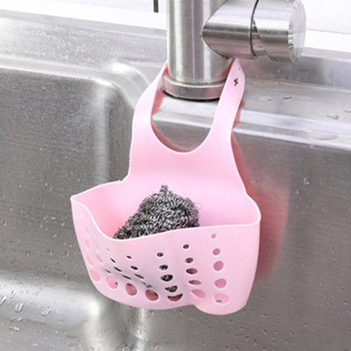 Sink Shelf Soap Sponge Drain Rack Silicone Storage