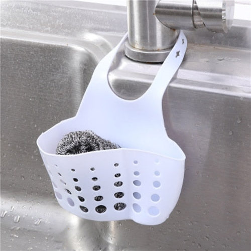 Sink Shelf Soap Sponge Drain Rack Silicone Storage