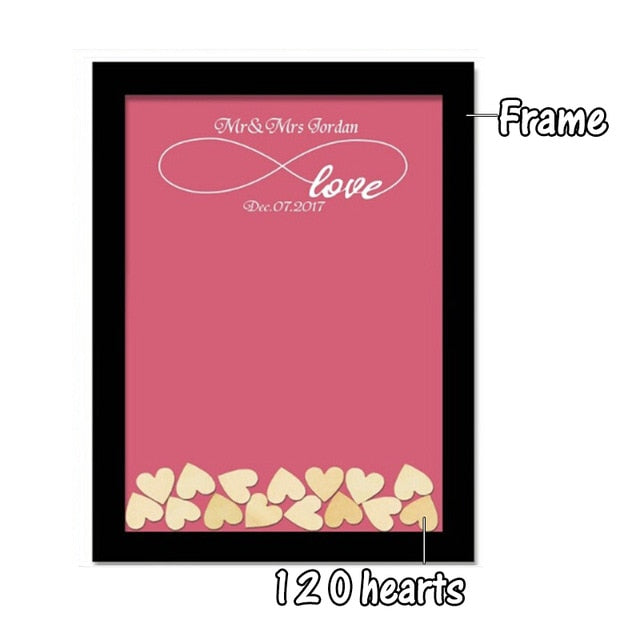 Wedding Guest Book  Decoration Rustic  120 pcs