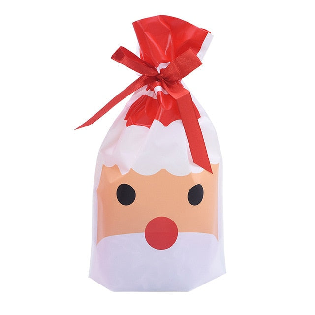 5/10 pcs Candy Cookies Gift Bags With Ribbon Snack