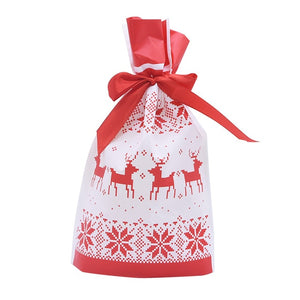 5/10 pcs Candy Cookies Gift Bags With Ribbon Snack