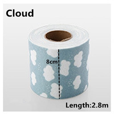 Self Adhesive Kitchen Ceramic Sticker Waterproof Anti-moisture PVC  3.2 m*3.8 cm