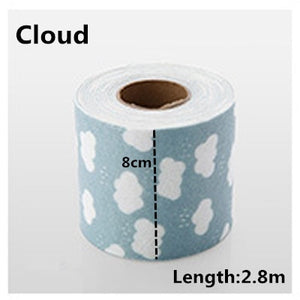 Self Adhesive Kitchen Ceramic Sticker Waterproof Anti-moisture PVC  3.2 m*3.8 cm