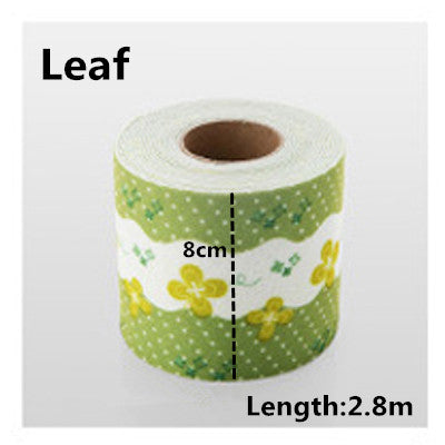 Self Adhesive Kitchen Ceramic Sticker Waterproof Anti-moisture PVC  3.2 m*3.8 cm