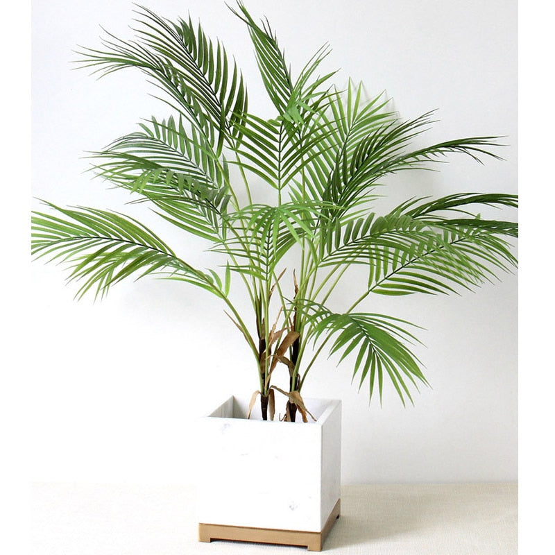 88 CM Green Artificial Palm Leaf Plastic Plants