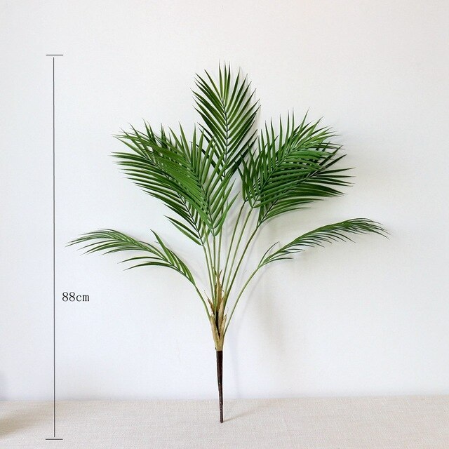 88 CM Green Artificial Palm Leaf Plastic Plants