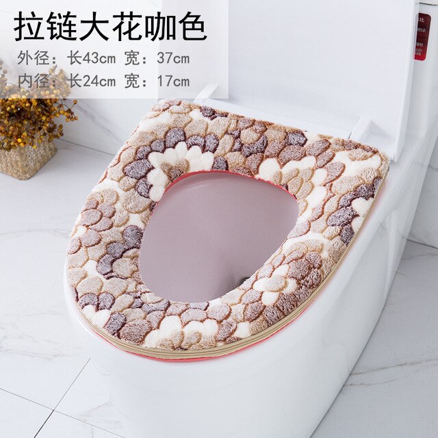 Universal Soft Heated Washable Toilet Seat Mat