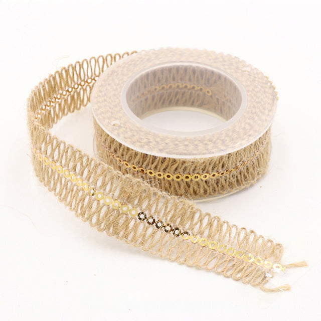 Wedding Craft 1PC Hessian Jute Scrapbooking Party