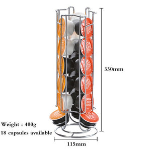 Metal Coffee Pod Holder Iron Chrome Plating