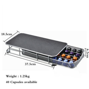 Metal Coffee Pod Holder Iron Chrome Plating
