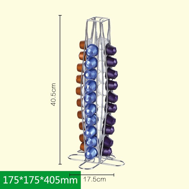 Metal Coffee Pod Holder Iron Chrome Plating