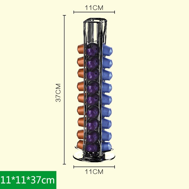 Metal Coffee Pod Holder Iron Chrome Plating