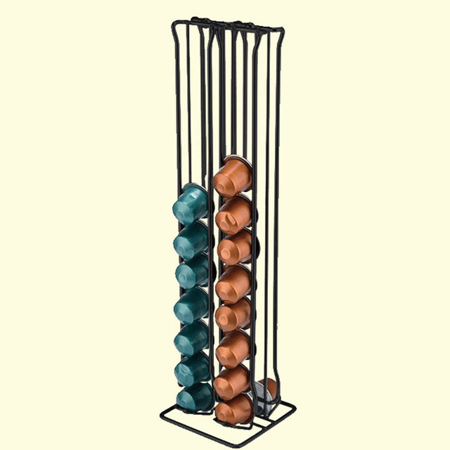Metal Coffee Pod Holder Iron Chrome Plating