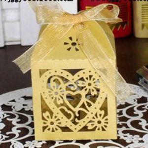 10Pcs/set Love Heart Laser Cut