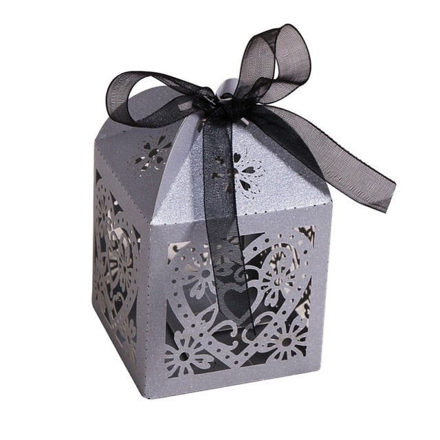 10Pcs/set Love Heart Laser Cut