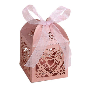 10Pcs/set Love Heart Laser Cut