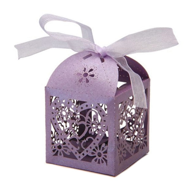 10Pcs/set Love Heart Laser Cut
