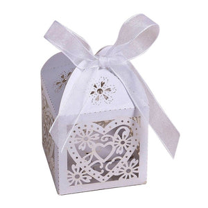 10Pcs/set Love Heart Laser Cut