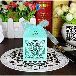10Pcs/set Love Heart Laser Cut