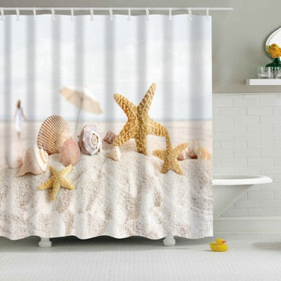 Washable Bath Decor Shower Curtains